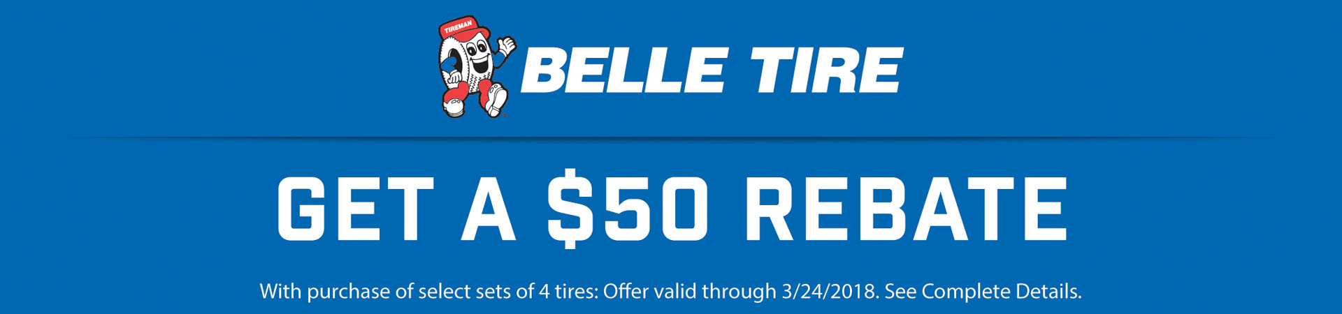 Belle Tire Pothole Relief Sale 50 Rebate Belle Tire
